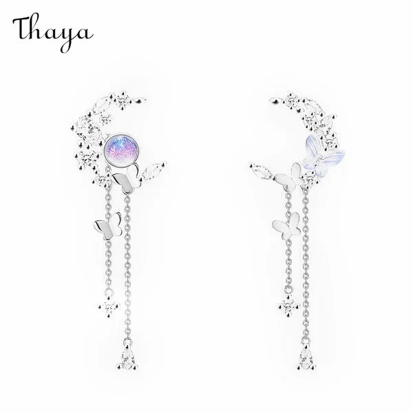 925 Silver Butterfly Earrings